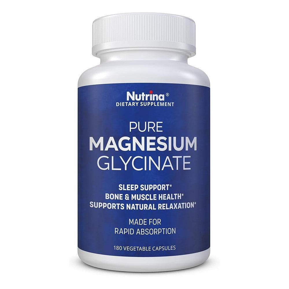 Nutrina Pure Magnesium Glycinate 120 Mg Capsules