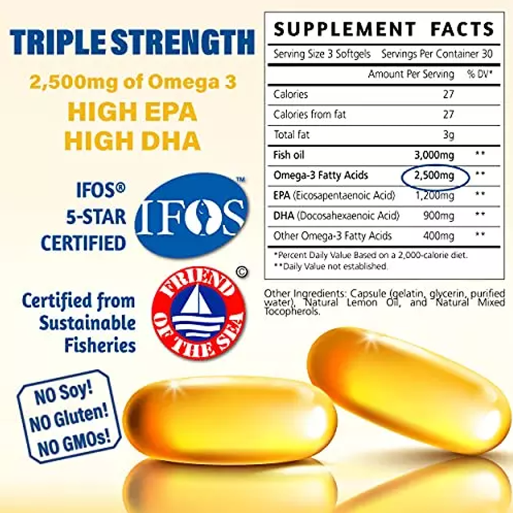 Dr. Matthew Omega-3 Fish Oil – 3,500mg High-Potency EPA & DHA