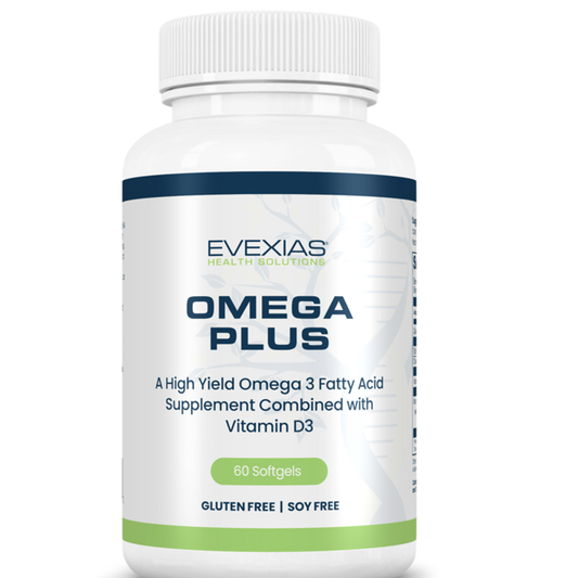 Evexias Omega Plus – High-Yield Omega-3 with Vitamin D3