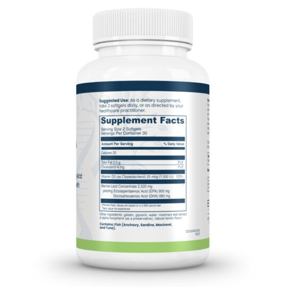 Evexias Omega Plus – High-Yield Omega-3 with Vitamin D3