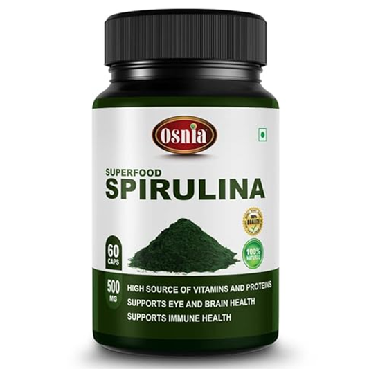 Osnia Superfood Spirulina – 500mg, High in Vitamins & Protein