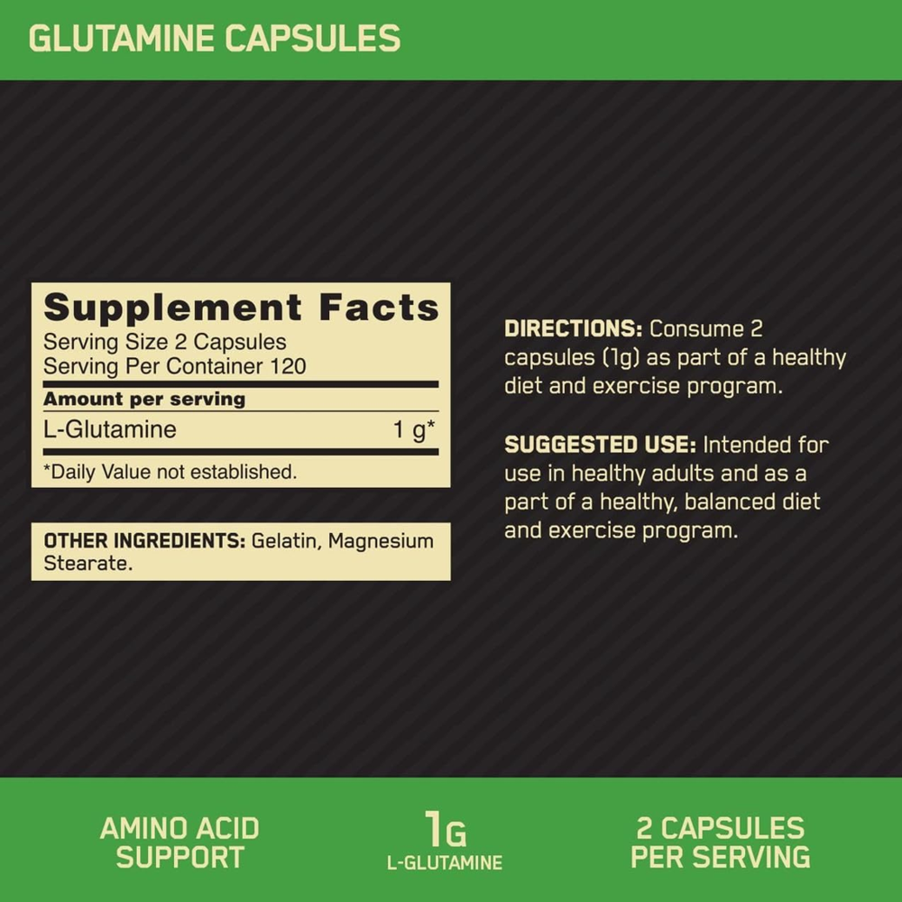 Optimum Nutrition L-Glutamine Capsules