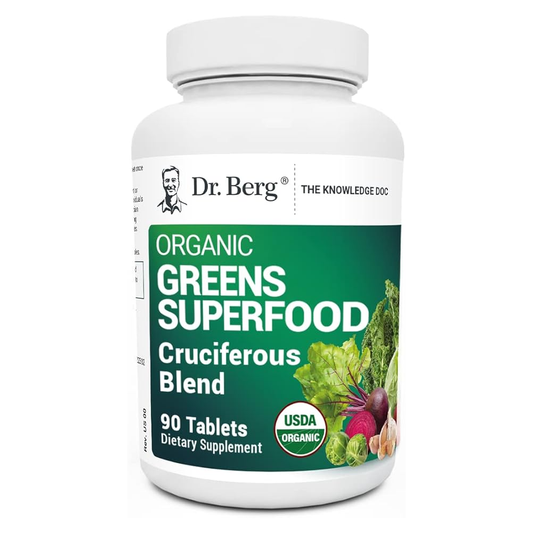 Dr. Berg Organic Greens Superfood –  (90 Tablets)