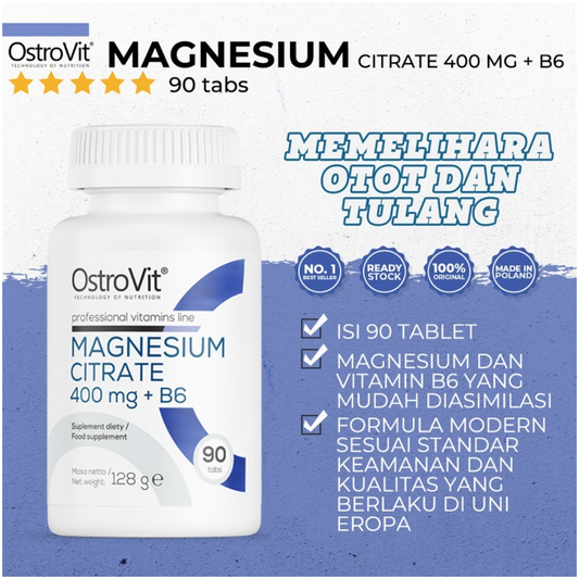 Ostrovit Magnesium Citrate 400 Mg + B6 Capsules