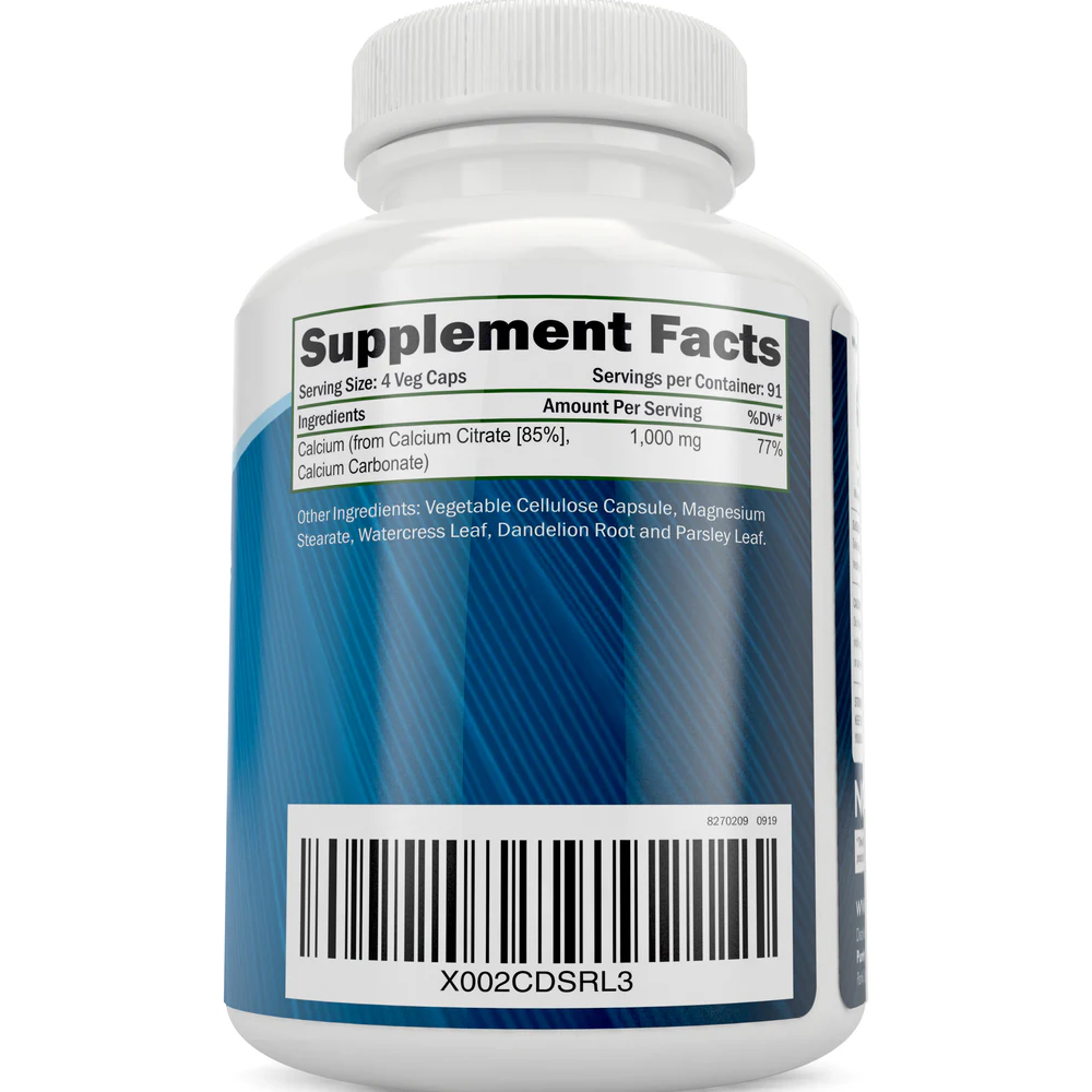 PURELY HOLISTIC Calcium Citrate Complex 1,000 mg Capsules