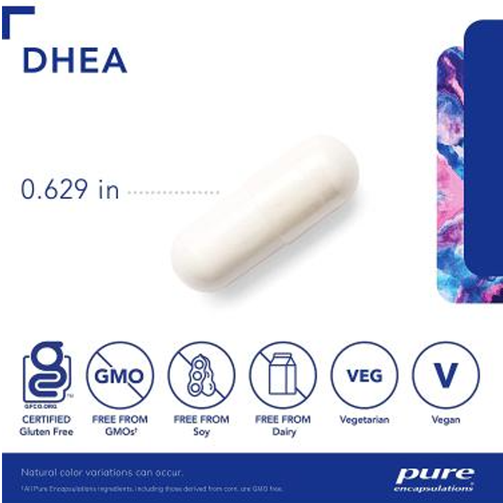 Pure Encapsulations DHEA 25mg – Micronized Hormonal Support