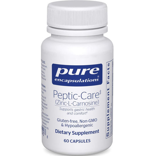 Pure Encapsulations Peptic-Care – Zinc-L-Carnosine 60 Capsules