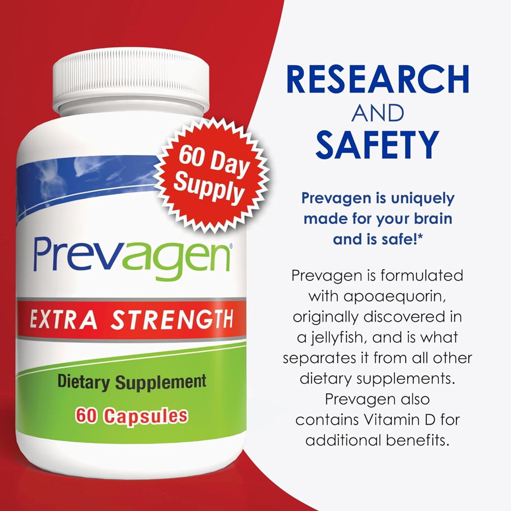 Prevagen Extra Strength – Brain & Memory Support (60 Capsules)