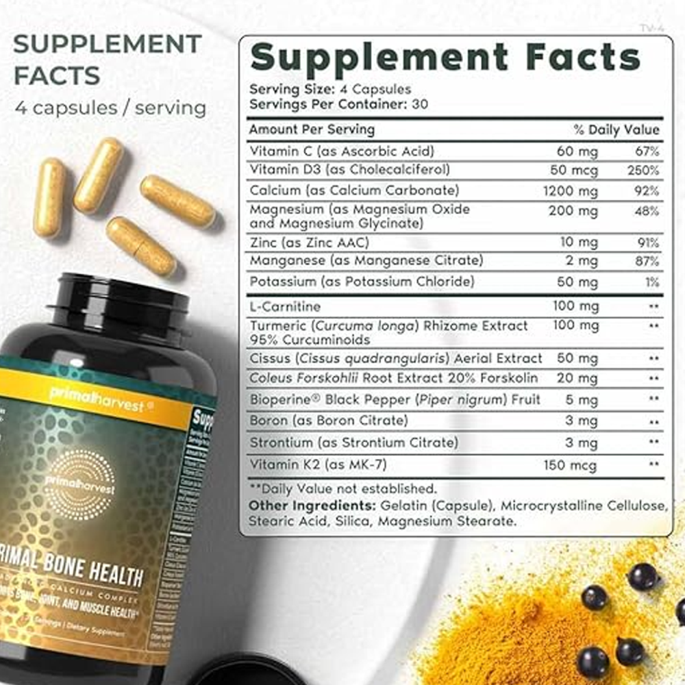 Primal Bone Health – Strong Bones & Joints 60 Capsules