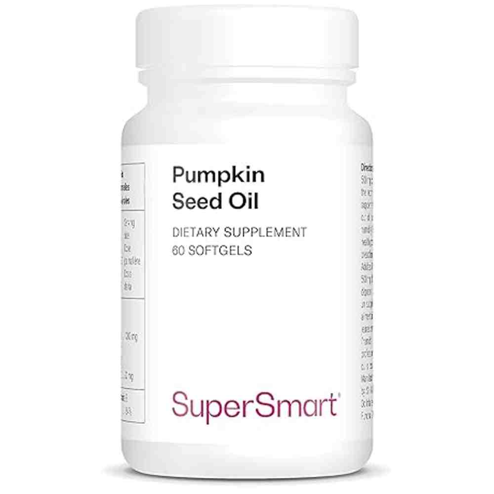 SuperSmart Pumpkin Seed Oil – Supports Prostate | 60 Softgels