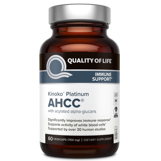 Quality of Life Premium Kinoko Platinum AHCC Capsules