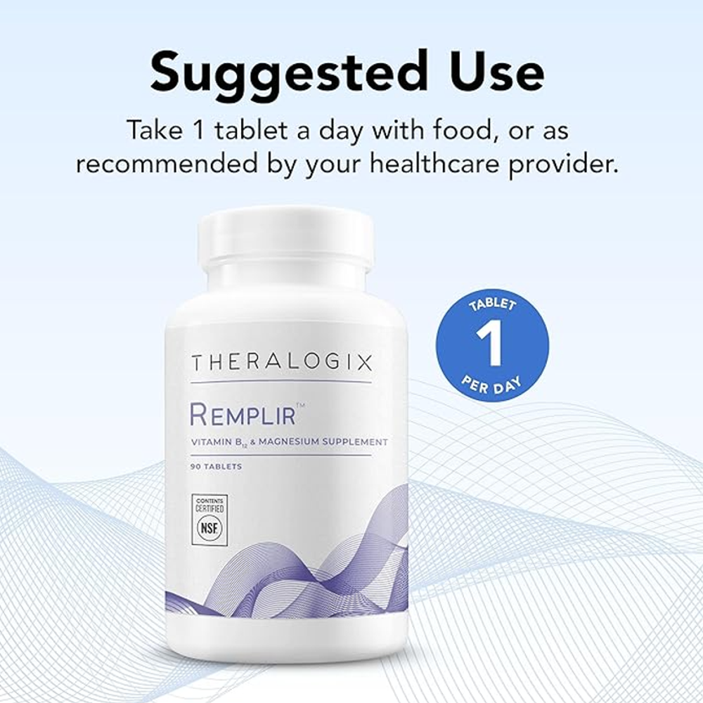 Theralogix Remplir – Vitamin B12 and Magnesium for Energy & Wellness