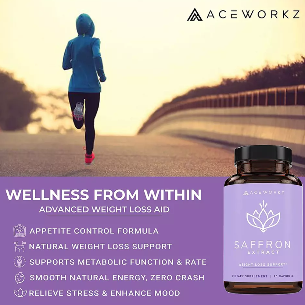 AACEWORKZ Saffron Extract – Natural Weight Loss Control