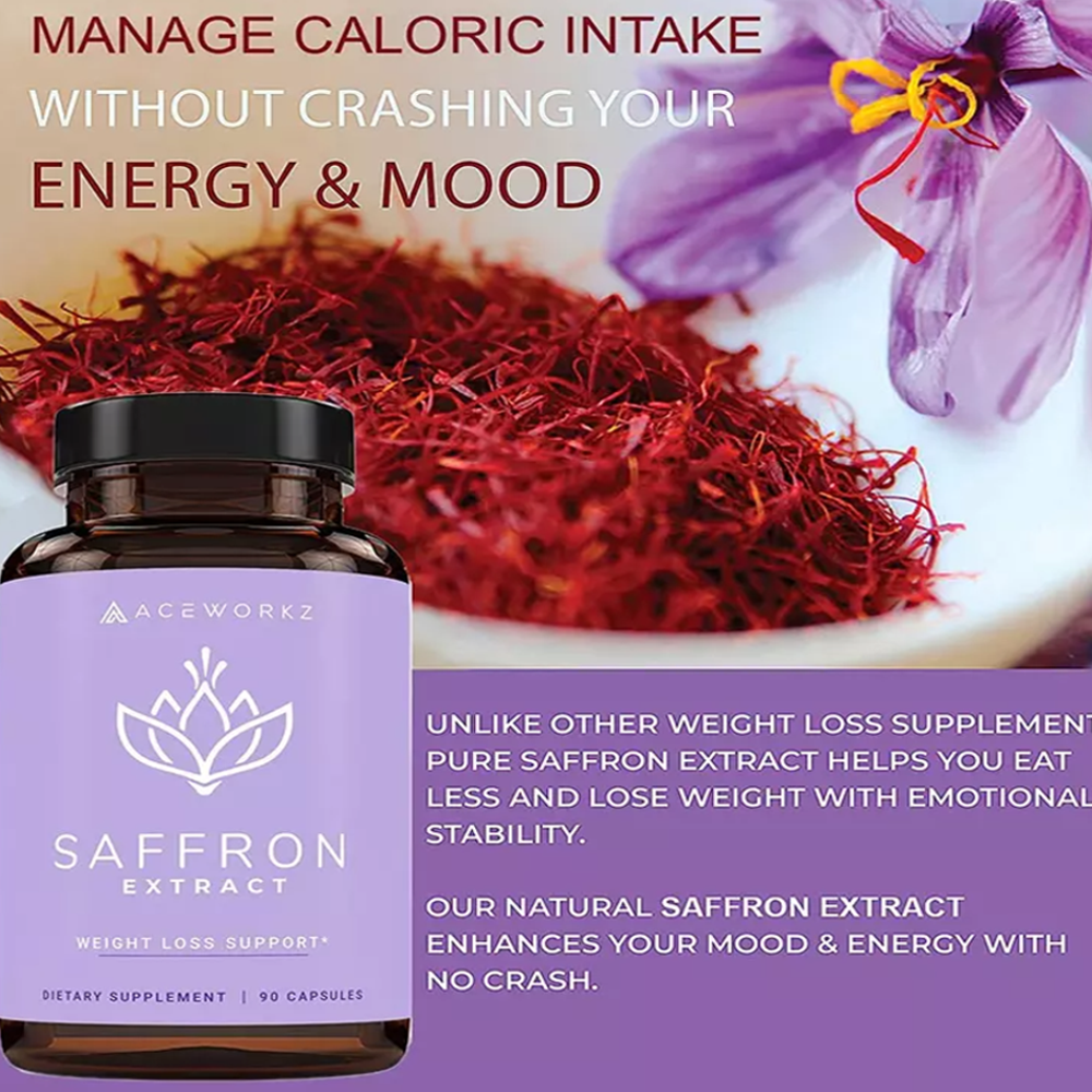 AACEWORKZ Saffron Extract – Natural Weight Loss Control