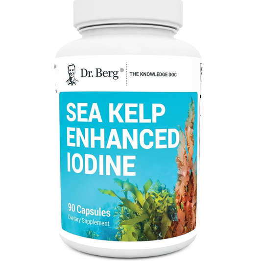 Dr. Berg® Sea Kelp Enhanced Iodine – Natural Thyroid (90 Capsules)