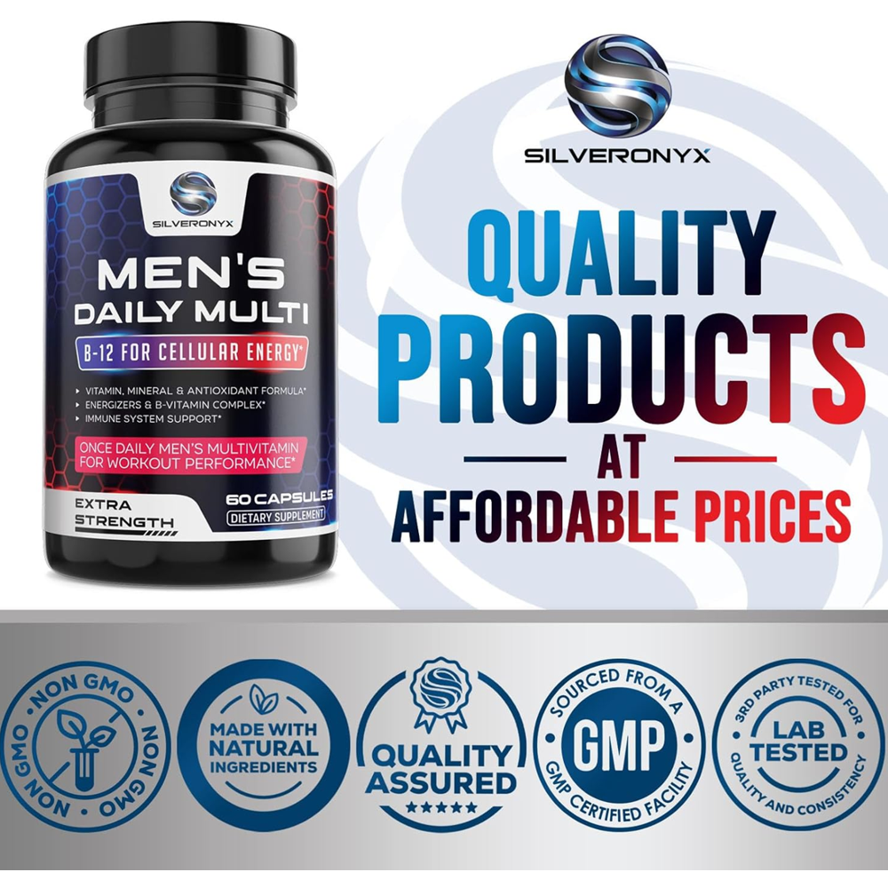 Silveronyx Men's Daily Multivitamin Supplement