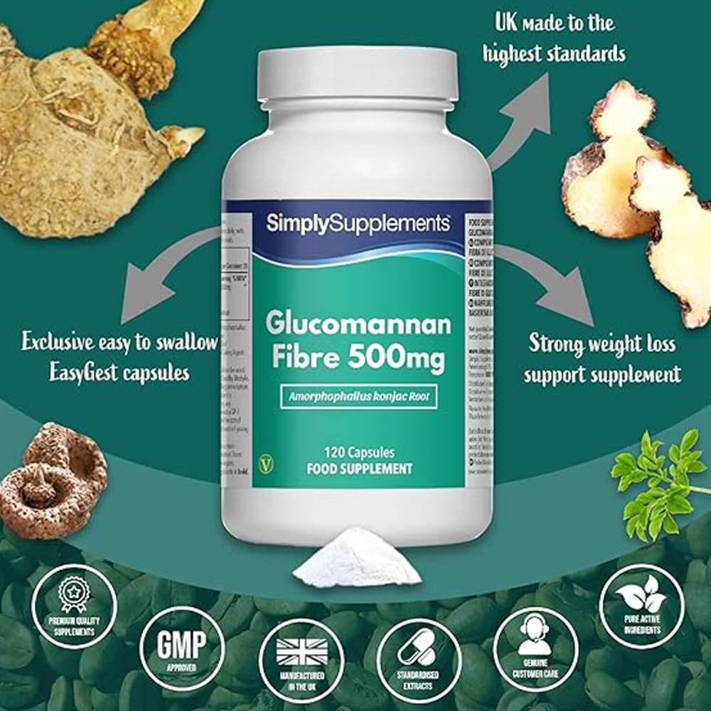 Simply Supplements Glucomannan Fibre – Natural Appetite Support
