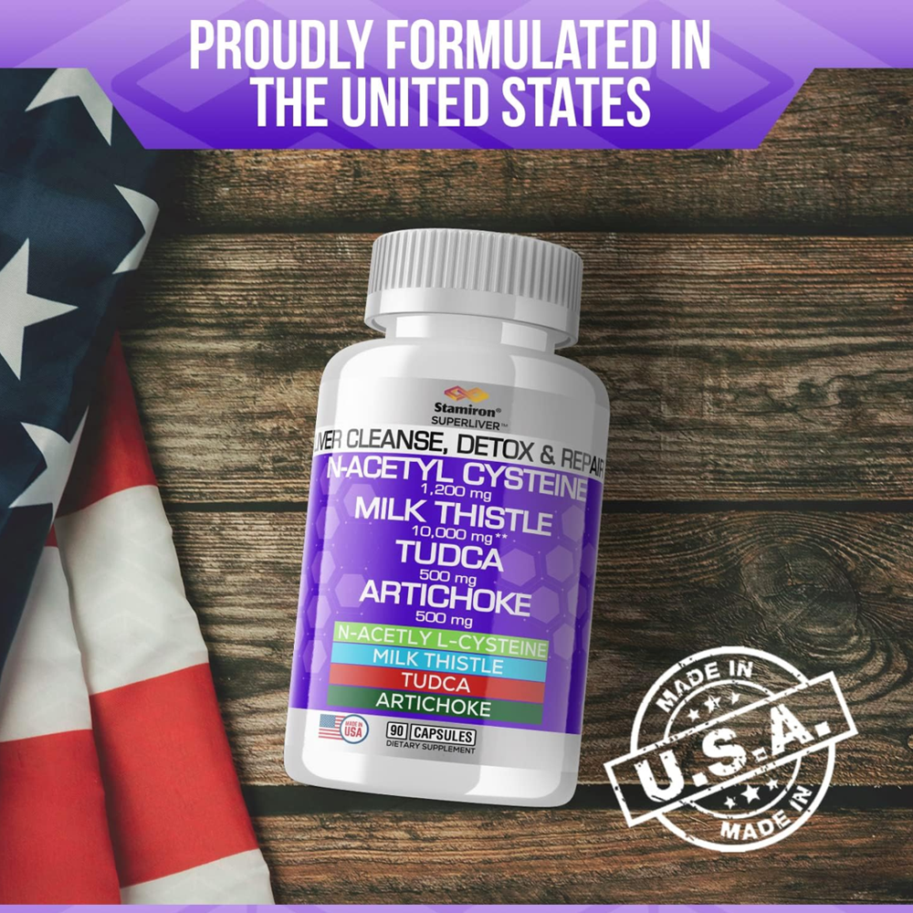 Stamiron Nac 1200Mg Milk Thistle 10000Mg Tudca 500Mg