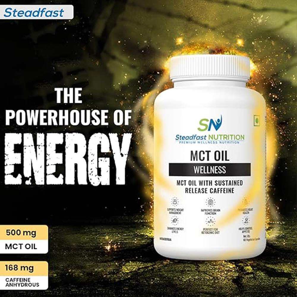 Steadfast Nutrition MCT Oil – Sustained Release Caffeine