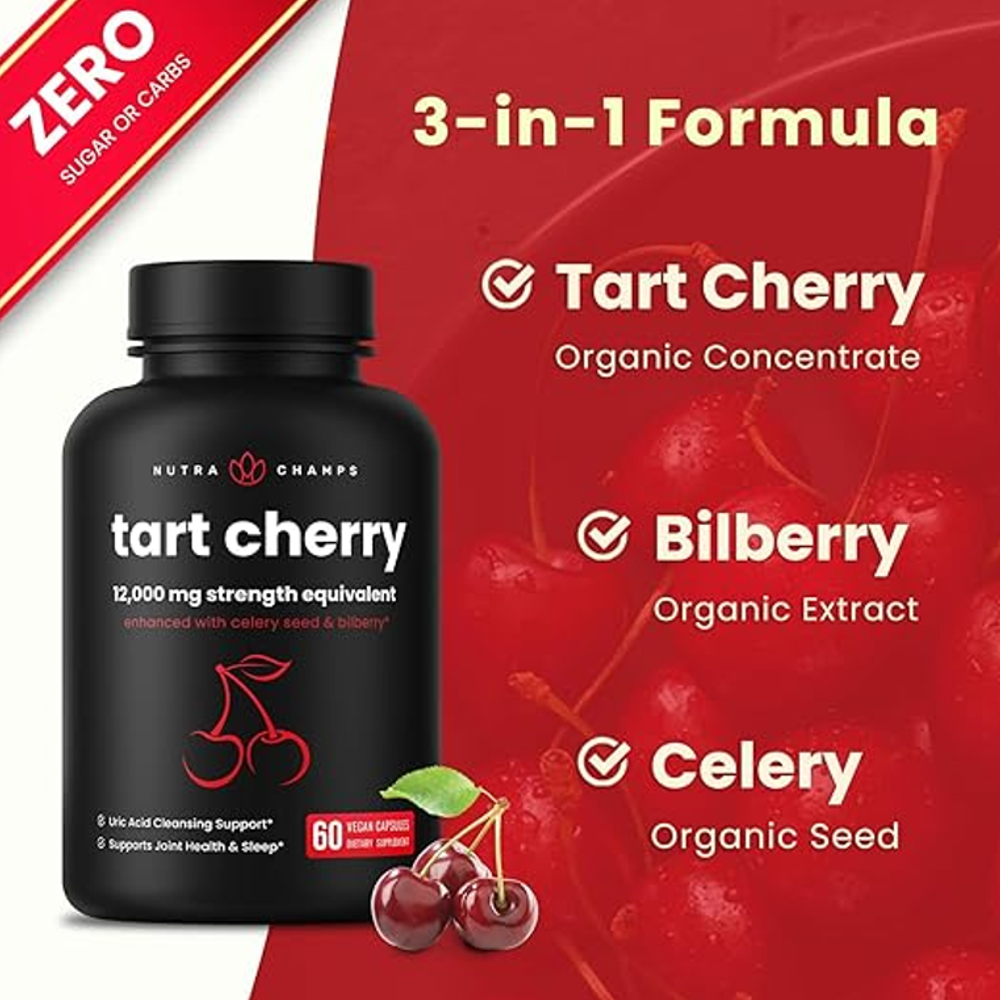 Nutrachamps Tart Cherry – Uric Acid Cleanse & Joint Support