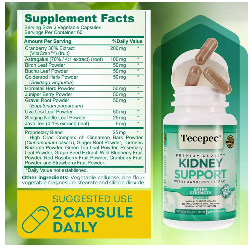 Tecepec Kidney Support Health Support Capsules