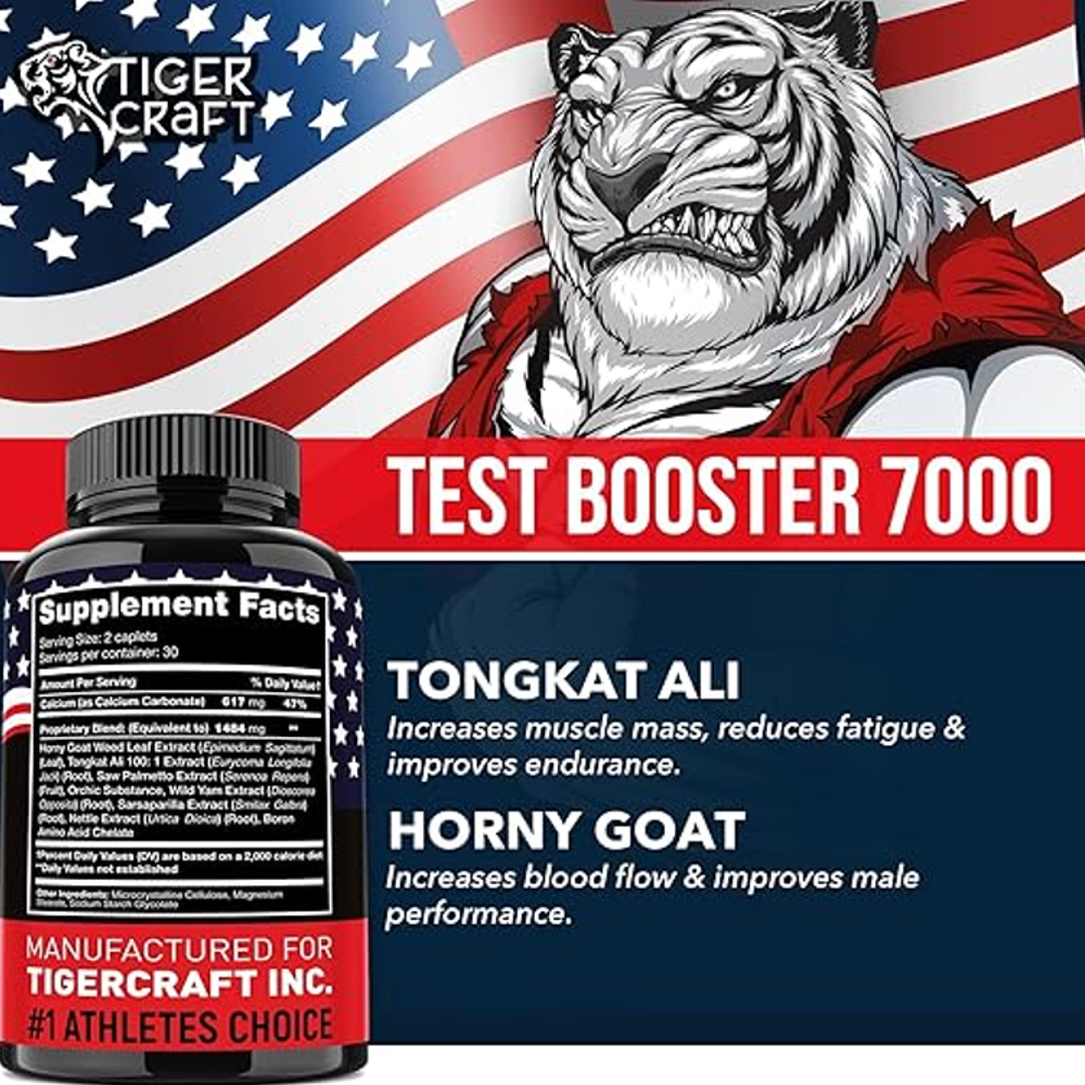 Tiger craft Testosterone 7000 – Ultimate Strength 60Capsules