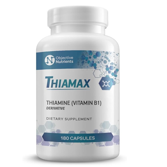 Objective Nutrients Thiamax – High-Potency- 180Capsules