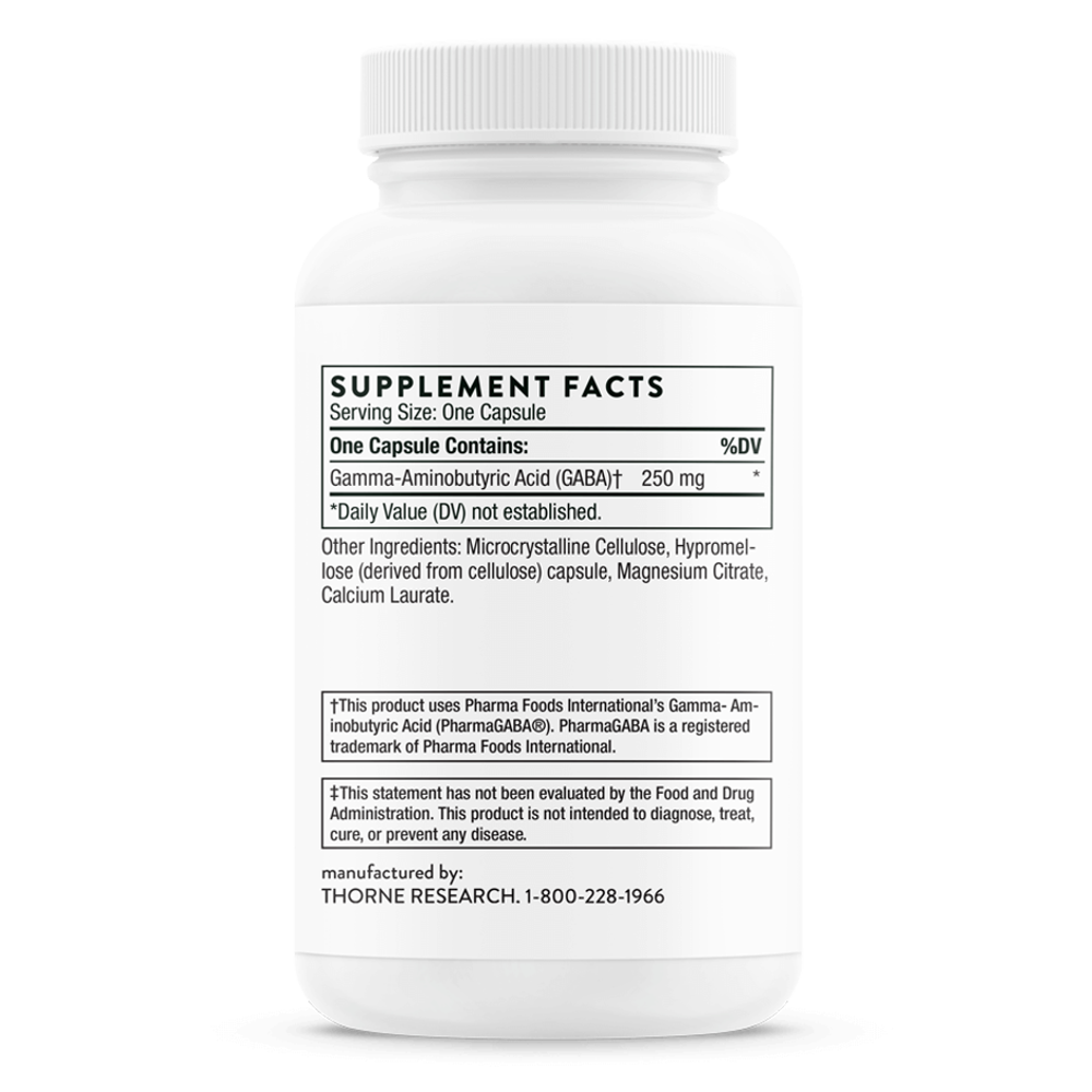 Thorne Pharmagaba-250 Natural Relaxation Support Capsules