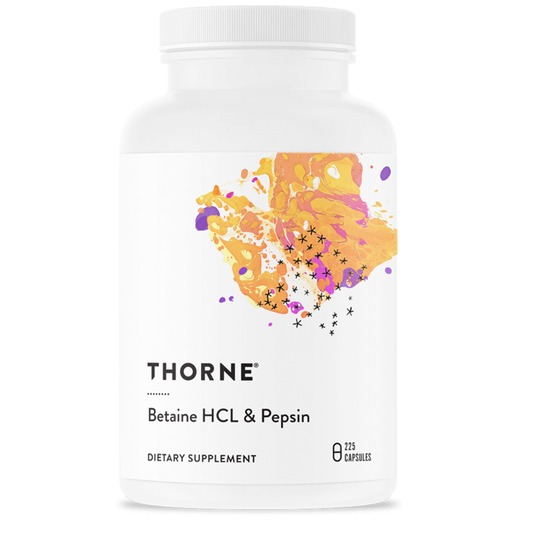 Thorne Betaine HCL & Pepsin – Digestive Support Formula