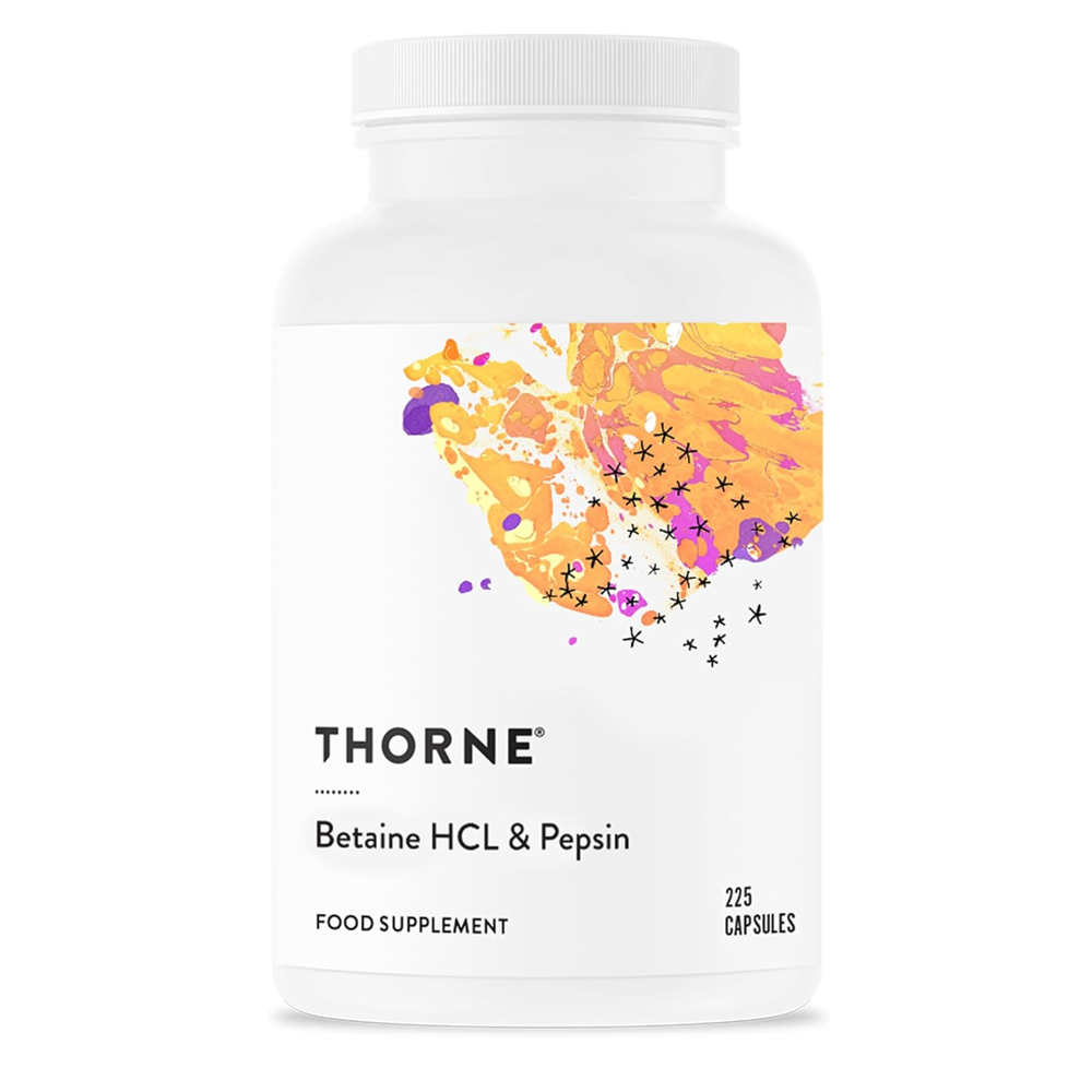 Thorne Betaine Hcl & Pepsin Capsules