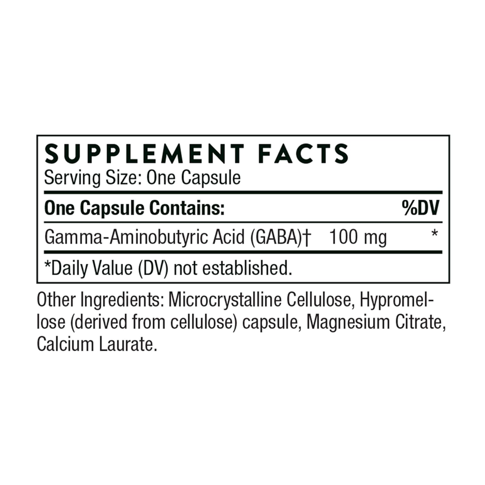 Thorne Pharmagaba-100 Capsules