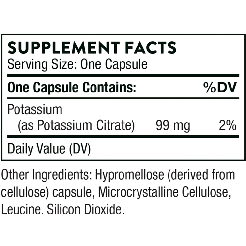 Thorne Potassium Citrate Capsules