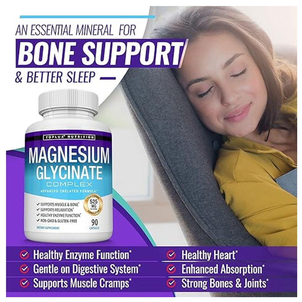 Toplux Nutrition Magnesium Glycinate Complex