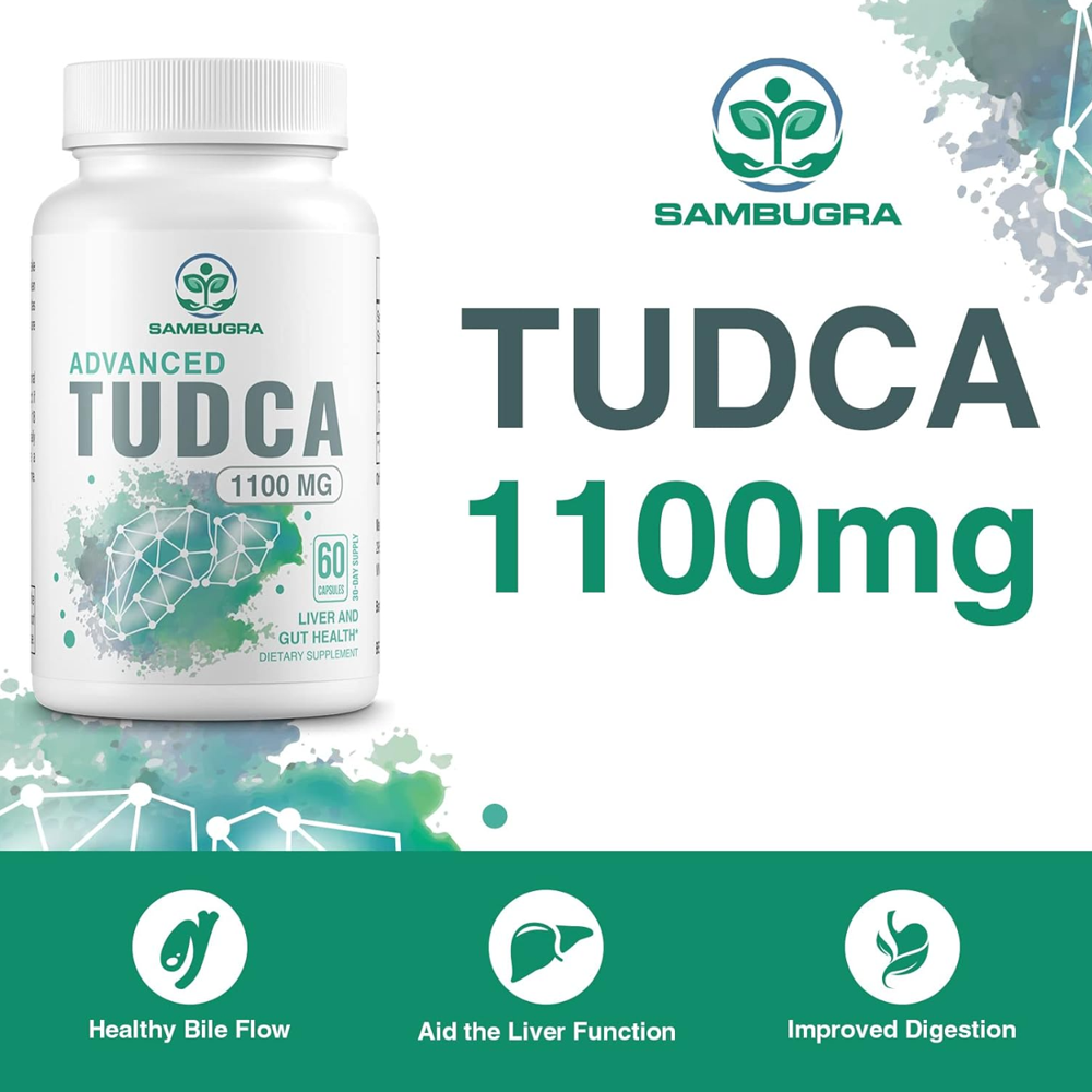 Advanced Tudca 1100mg – Liver & Gut Health 120 Capsules