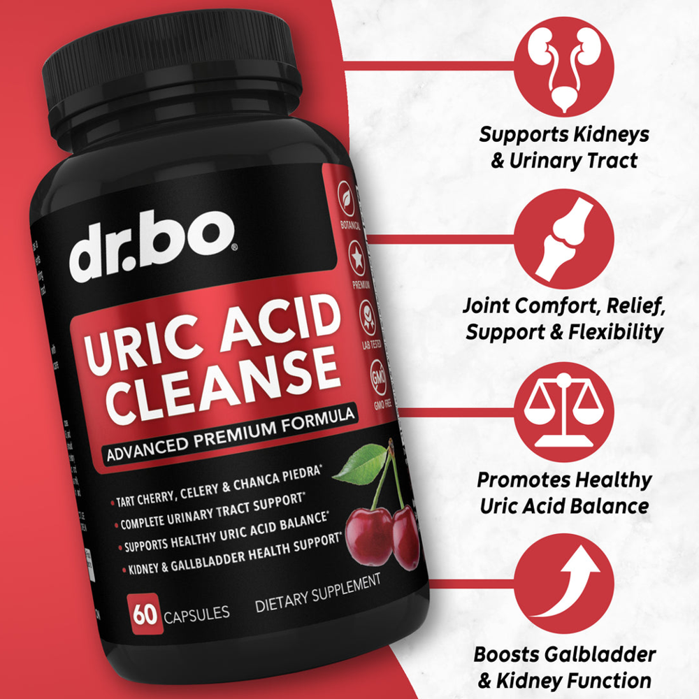 Dr. Bo Uric Acid Cleanse –  Kidney & Urinary (60 Capsules)