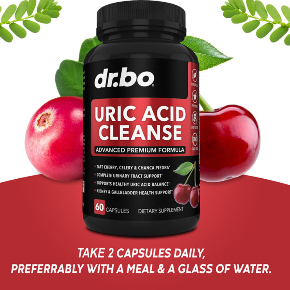 Dr. Bo Uric Acid Cleanse –  Kidney & Urinary (60 Capsules)