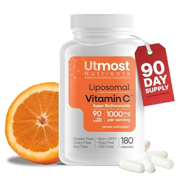 Utmost Nutrients Liposomal Vitamin C - With Super 1000mg