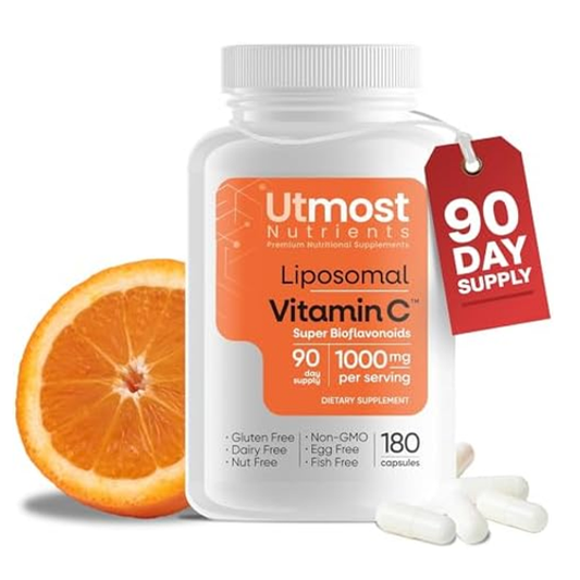 Utmost Nutrients Liposomal Vitamin C - With Super 1000mg