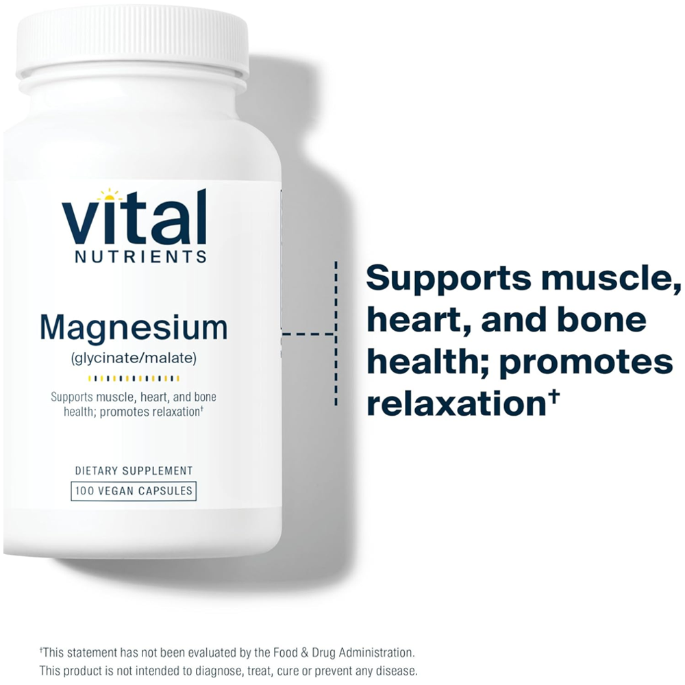 Vital Natural Magnesium Glycinate + Malate Capsules