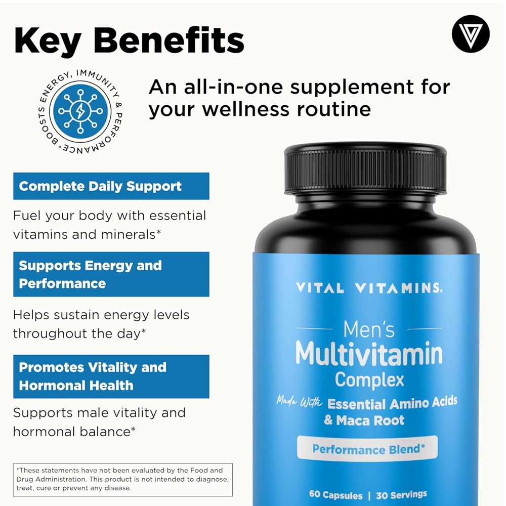 Vital Vitamins Men's Multivitamin Complex