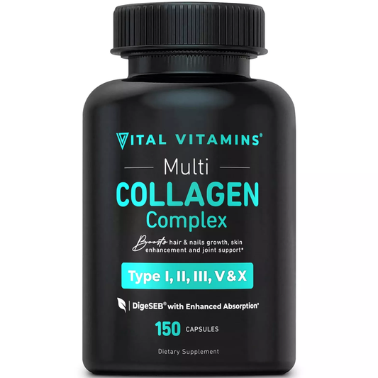 Vital Vitamins Multi Collagen Complex – Hair, Skin & Joint Support