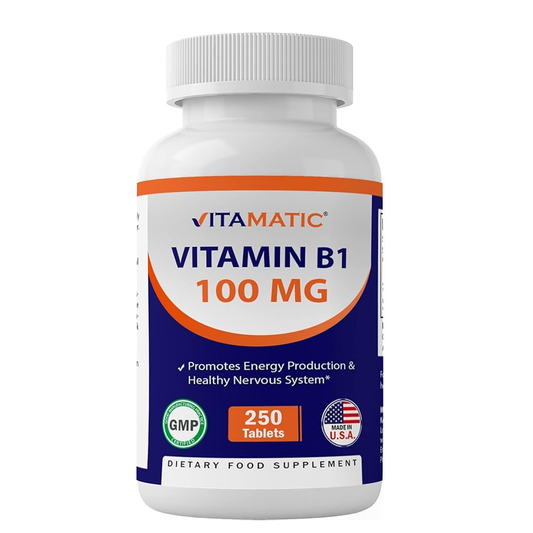 Vitamatic Vitamin B6 25mg – Energy & Nerve Support 250Tablets