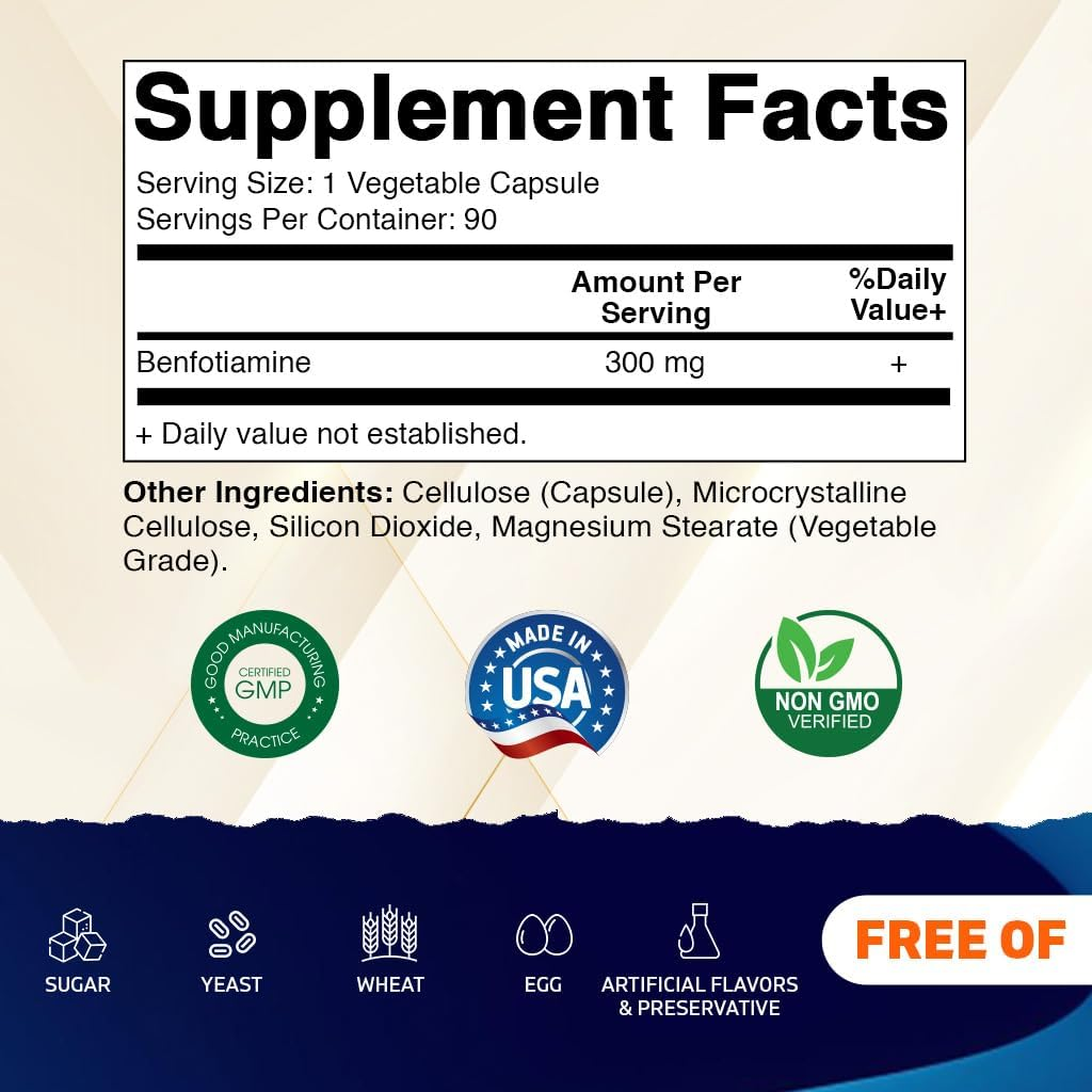 Vitamatic Benfotiamine 300 Mg Capsules