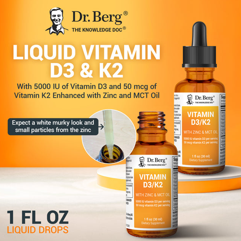 Dr. Berg Vitamin D3 & K2 with Zinc & MCT Oil