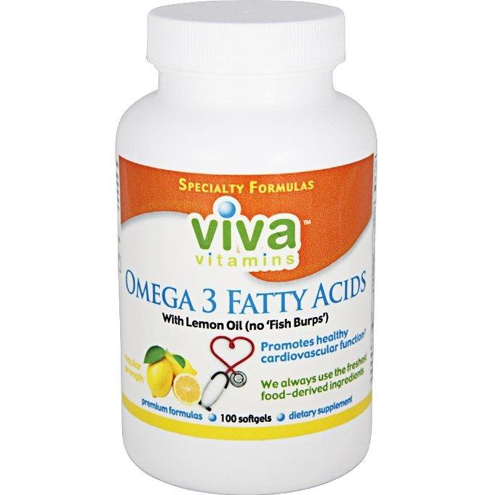Viva Vitamins Omega-3 Fatty Acids – Fresh Lemon Oil