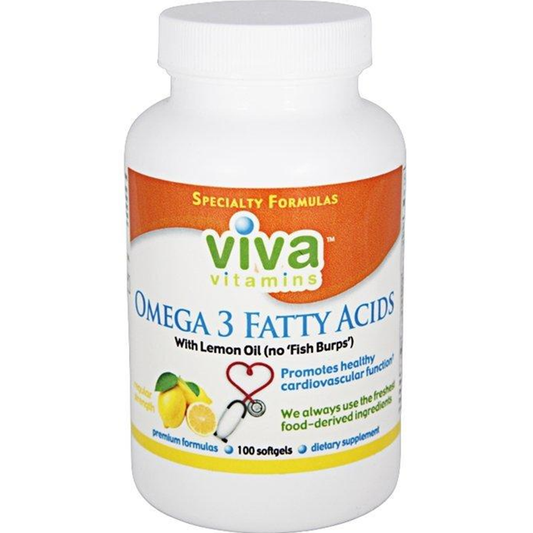 Viva Vitamins Omega-3 Fatty Acids – Fresh Lemon Oil