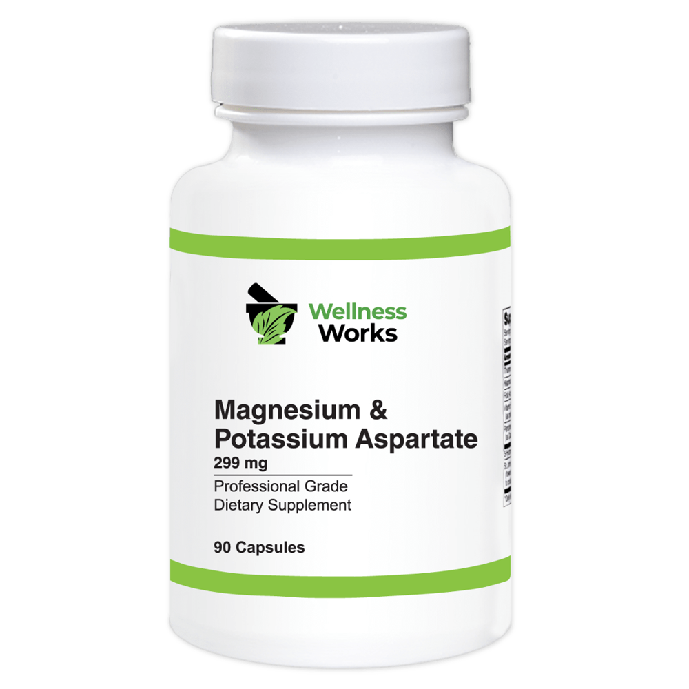 Wellness Works Magnesium & Potassium Aspartate 299mg 90 Capsules