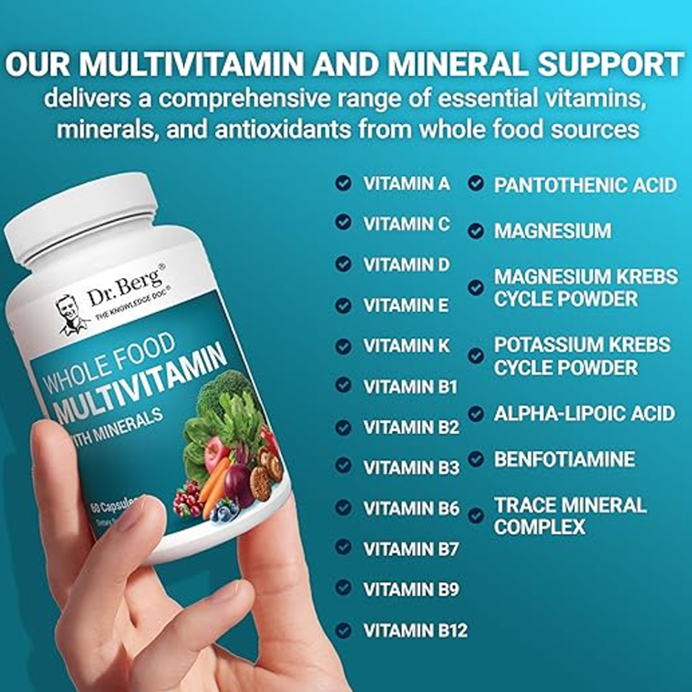 Dr. Berg Whole Food Multivitamin with Minerals – (60 Capsules)