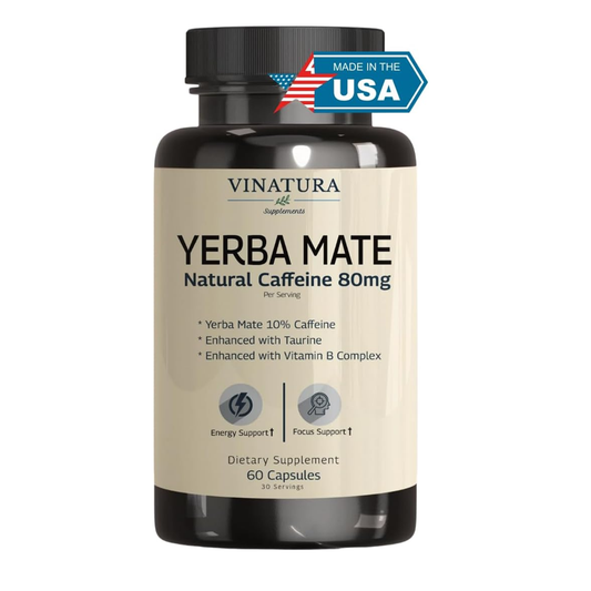 VINATURA YERBA MATE – Natural Energy Capsules - Dietary Supplement