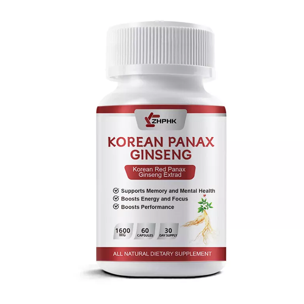 Zhphk Korean Red Panax Ginseng Capsules